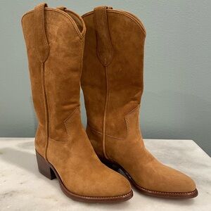 NWT Rag and Bone Suede light Brown Cowboy Boots EU 36 or US 5.5